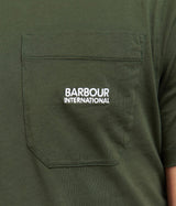 BARBOUR INTERNATIONAL RADOK POCKET TEE FOREST - Shoelosophie