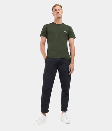 BARBOUR INTERNATIONAL RADOK POCKET TEE FOREST - Shoelosophie