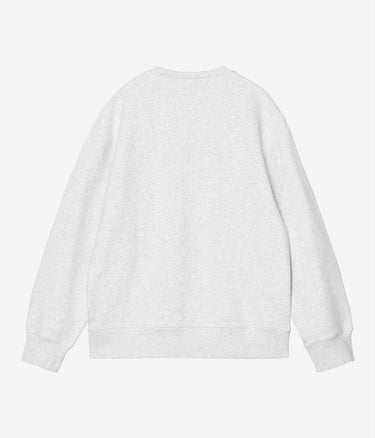 CARHARTT WIP 1989 WINNERS SWEATSHIRT I037278 ASH HEATHER HEAVY STONE WASH