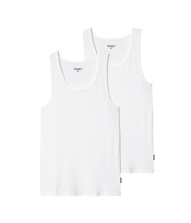 CARHARTT WIP A-SHIRT I033227 WEISSES GERIPPTES TANKTOP FÜR HERREN
