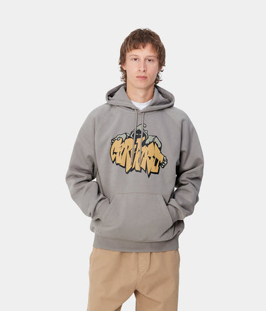 Carhartt WIP SWEAT-SHIRT À CAPUCHE YUTE I033937 MISTY GREY - Shoelosophy