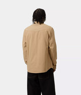 CARHARTT WIP SANTA FE SHIRT I034384 DUSTY HAMILTON BROWN - Shoelosophy