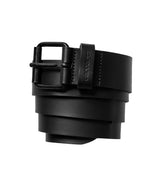 CARHARTT WIP SCRIPT BELT I030992 BLACK MADE IN ITALY CINTA UOMO - Shoelosophy