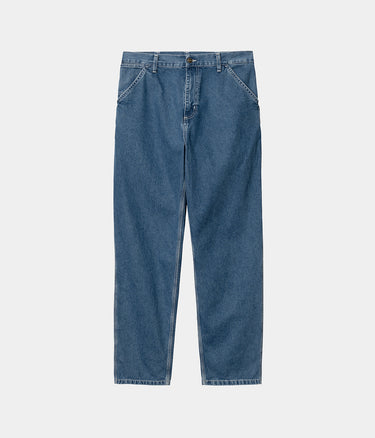 CARHARTT WIP SIMPLE PANT I022947 BLUE STONE WASHED - Shoelosophy