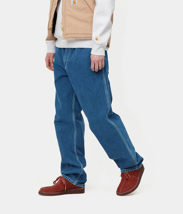 CARHARTT WIP SIMPLE PANT I022947 BLUE STONE WASHED - Shoelosophy