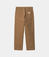 CARHARTT WIP SIMPLE PANT I031220 HAMILTON BROWN RINSED CANVAS - Shoelosophy