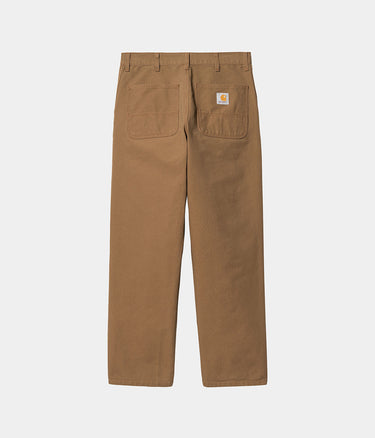 CARHARTT WIP SIMPLE PANT I031220 HAMILTON BROWN RINSED CANVAS - Shoelosophy