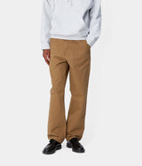 CARHARTT WIP SIMPLE PANT I031220 HAMILTON BROWN RINSED CANVAS - Shoelosophy