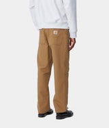 CARHARTT WIP SIMPLE PANT I031220 HAMILTON BROWN RINSED CANVAS - Shoelosophy