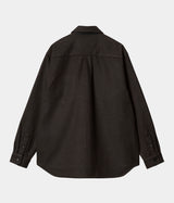 CARHARTT WIP TRUMAN SHIRT I033829 CHOCOLATE BLACK - Shoelosophy