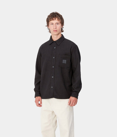 CARHARTT WIP TRUMAN SHIRT I033829 CHOCOLATE BLACK - Shoelosophy