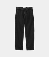 CARHARTT WIP ウィメンズ ピアス パンツ I025268 ブラック ストーン ウォッシュ デニム ジーンズ ウーマン ワーク - Shoelosophy