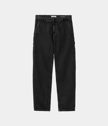 CARHARTT WIP ウィメンズ ピアス パンツ I025268 ブラック ストーン ウォッシュ デニム ジーンズ ウーマン ワーク - Shoelosophy