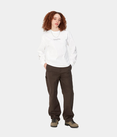 CARHARTT WIP WOMEN PIERCE PANT I032966 TOBACCO RINSED - Shoelosophy