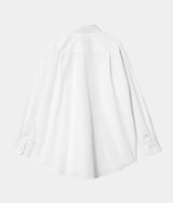 CARHARTT WIP WOMENS ABLAZE SHIRT I033694 WHITE - Shoelosophy