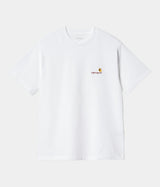 CARHARTT WIP WOMENS AMERICAN SCROPT T-SHIRT I032218 WHITE - Shoelosophy