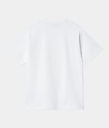 CARHARTT WIP WOMENS AMERICAN SCROPT T-SHIRT I032218 WHITE - Shoelosophy