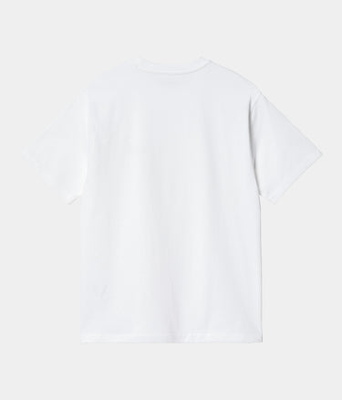 CARHARTT WIP WOMENS AMERICAN SCROPT T-SHIRT I032218 WHITE - Shoelosophy