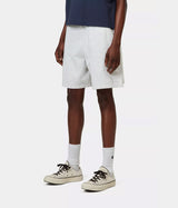 CARHARTT WIP WOMENS BRENTA SWEAT SHORT I036292 ASH HEATHER HEAVY STONE WASHED - Shoelosophy