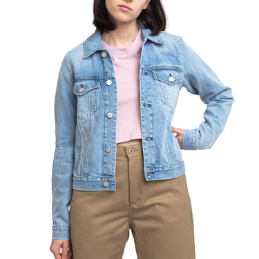 CARHARTT WOMENS JETSON JACKET I028020 BLUE STONE GIUBBINO JEANS DONNA - Shoelosophy
