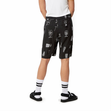 CARHARTT WOMENS TOM KROL SAUCE SHORT I028695 BLACK PRINT - Shoelosophy