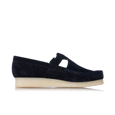 CLARKS ORIGINALS WOMENS WALLABEE T BAR BLACK