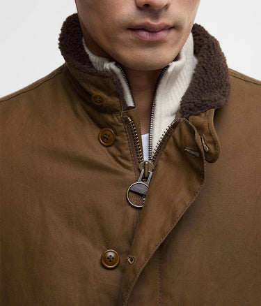 BARBOUR INTERNATIONAL MAYBURN WAX JACKET MWX2504 SN31 SAND - Shoelosophy