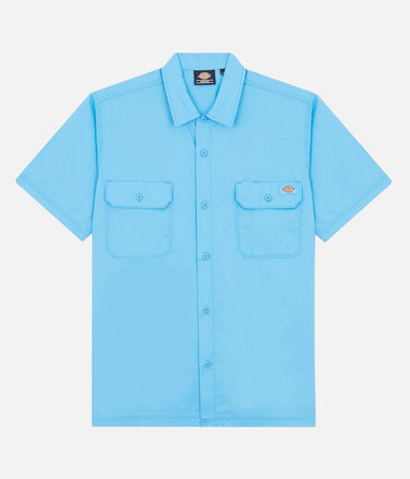 DICKIES MADRAS SHIRT AZUR BLUE