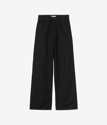 CARHARTT WIP WOMENS JANE PANT I030497 BLACK RINSED - Shoelosophy