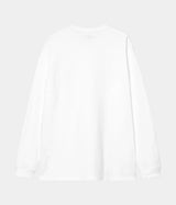 CARHARTT WIP CHASE LONG SLEEVE T-SHIRT I026392 WHITE - Shoelosophy