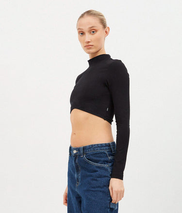 DR DENIM LIZZIE TOP SCHWARZ - Shoelosophy