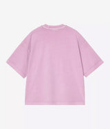 CARHARTT WIP WOMENS NELSON T-SHIRT I033051 GENTLE PURPLE GARMENT DYED - Shoelosophy