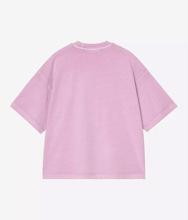 CARHARTT WIP WOMENS NELSON T-SHIRT I033051 GENTLE PURPLE GARMENT DYED - Shoelosophy
