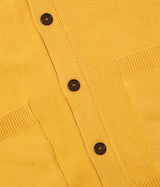UNIVERSAL WORKS POCKET DAVID CARDIGAN 32451 YELLOW - Shoelosophy