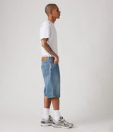 LEVI'S 478 BAGGY SHORTS 001JM-0000 BLUE STONE WASHED JORTS UOMO - Shoelosophy
