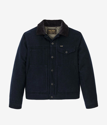 FILSON INSULATED WOOL SHORT CRUISER MACKINAW JACKET FMCPS0140 NAVY