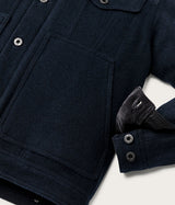 FILSON INSULATED WOOL SHORT CRUISER MACKINAW JACKET FMCPS0140 NAVY - Shoelosophy
