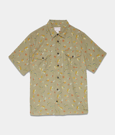 FILSON LT WT ALASKAN GUIDE SHIRT SHORT SLEEVE LURES OLIVE