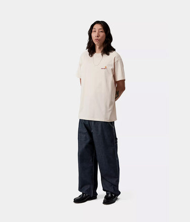 CARHARTT WIP AMERICAN SCRIPT 티셔츠 I029956 내추럴 - Shoelosophy