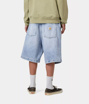 CARHARTT WIP BRANDON SHORT I037161 BLAU HEAVY WORN BLEACHED - Shoelosophy
