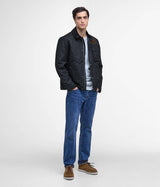 BARBOUR INTERNATIONAL STEVE McQUEEN WORKERS WAX JACKET SCHWARZ - Shoelosophy