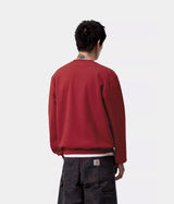 CARHARTT WIP CARHARTT SWEATSHIRT I030546 SCARLET GRAPHITE - Shoelosophy
