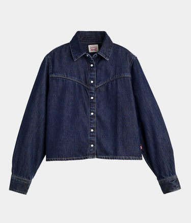 LEVI'S WOMAN LOGAN TENCEL SHACKET 005DW-0000 TENCEL DARK NIGHTS