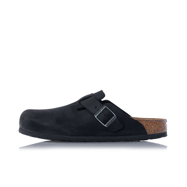 BIRKENSTOCK BOSTON BS BLACK 059463 MADE IN GERMANY OILED LEATHER