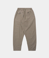 UNIVERSAL WORKS PLEATED TRACK PANT 34145 GREY BROWN WALES GLEN CHECK - Shoelosophy