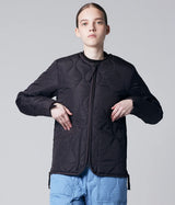 TAION UNISEX MILITARY W-ZIP CREW NECK DOWN JACKET BLACK - Shoelosophy