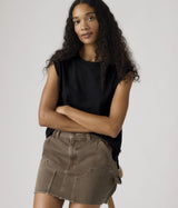 LEVI'S WOMAN BOXY TANK A8794-0020 ANTHRACITE NIGHT DAMEN TANKTOP - Shoelosophy