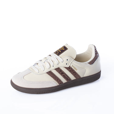 ADIDAS WOMENS SAMBA OG IH3980 CREAM WHITE EARTH STRATA MAROON - Shoelosophy