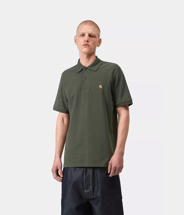 CARHARTT WIP CHASE PIQUE POLO I023807 LEAF GREEN - Shoelosophy