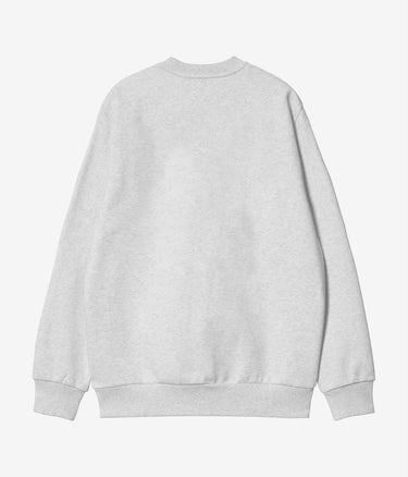 CARHARTT WIP WOMENS CARHARTT SWEATSHIRT I033647 ASH HEATHER COZY PURPLE